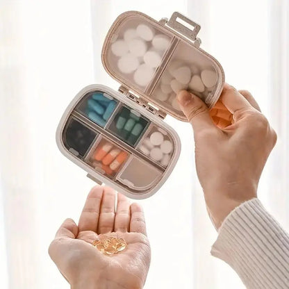 Compact Travel Pill Organizer – Multi-Compartment