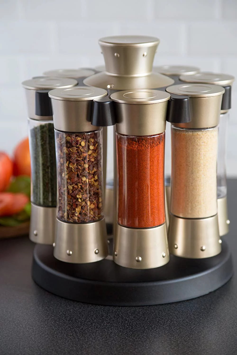 Auto-Measure Spice Carousel