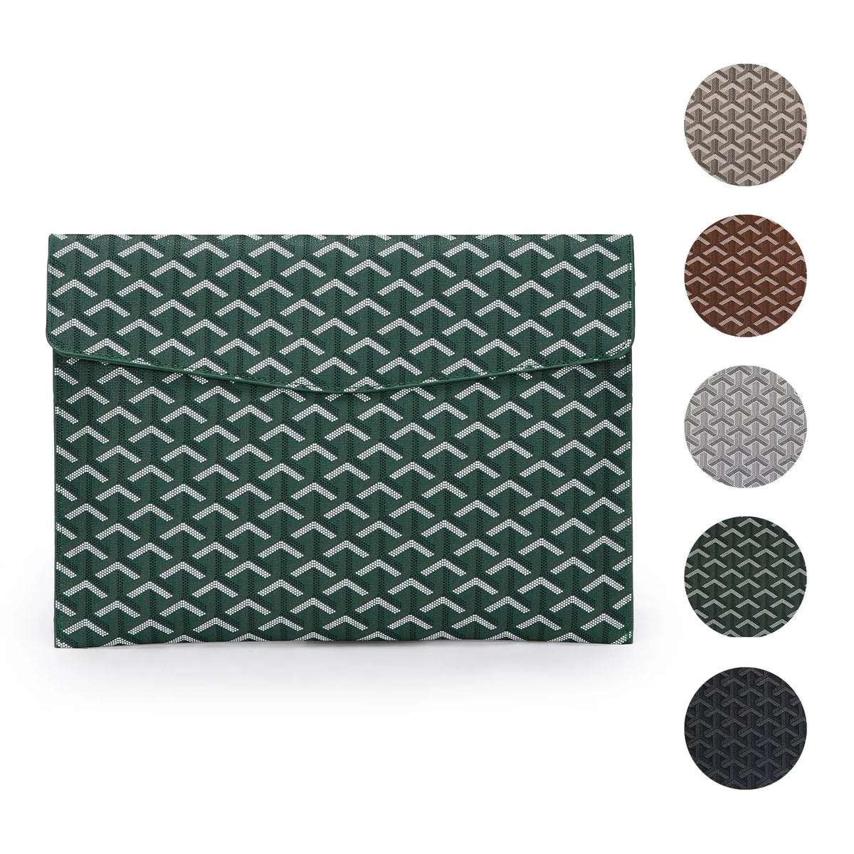 A4 PU Leather Padfolio & Laptop Organizer – Black