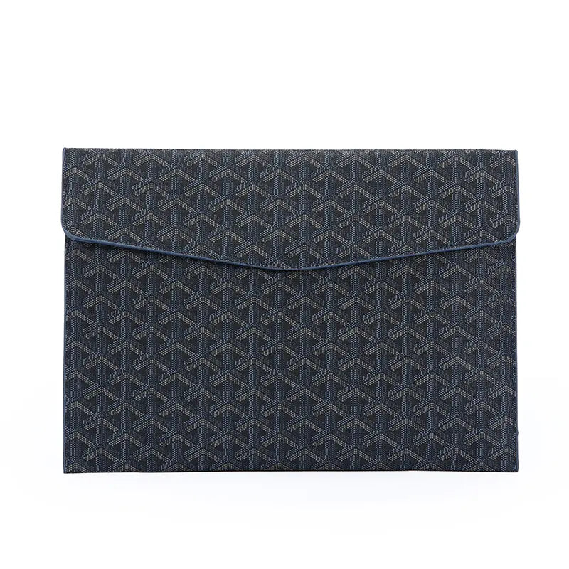 A4 PU Leather Padfolio & Laptop Organizer – Black