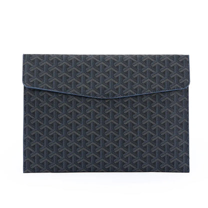 A4 PU Leather Padfolio & Laptop Organizer – Black