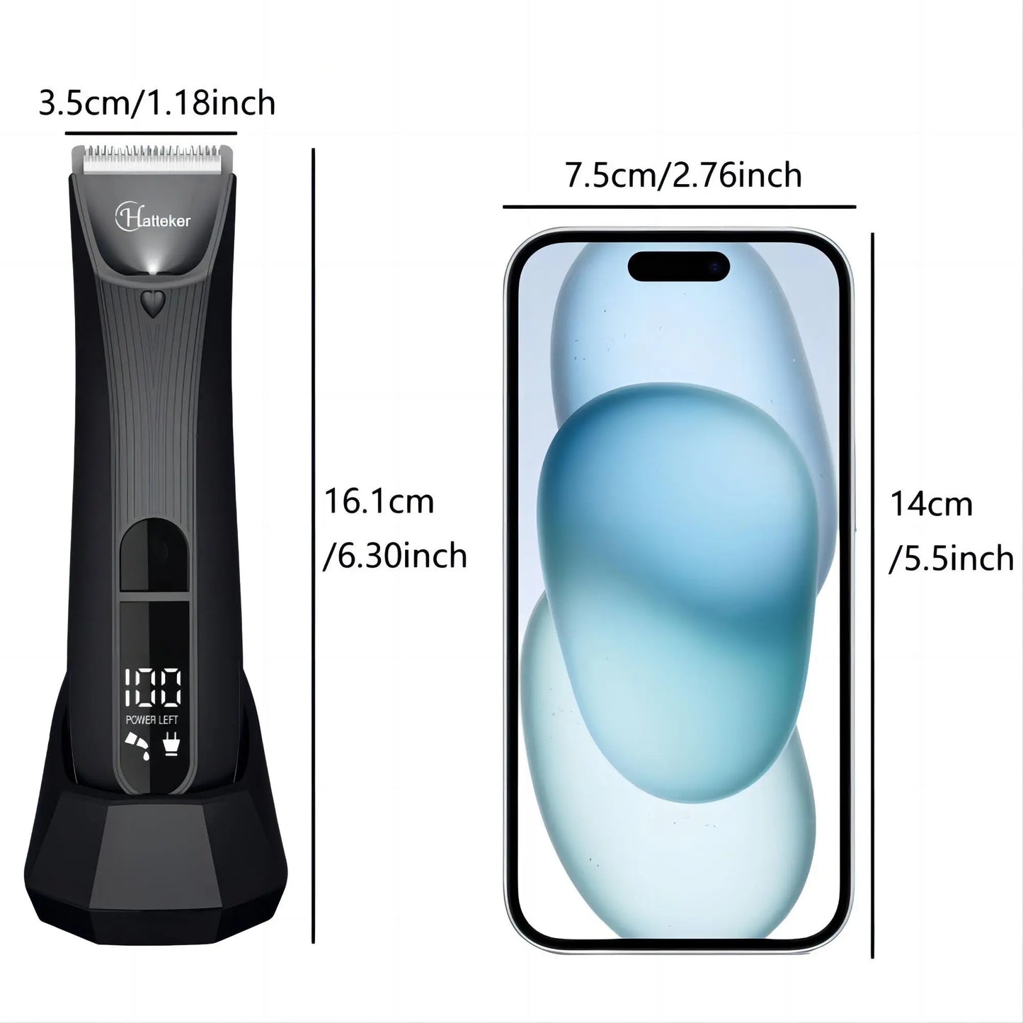 Waterproof Cordless Body Trimmer for Men