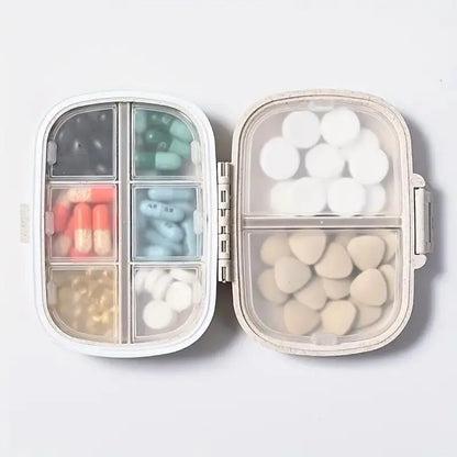 Compact Travel Pill Organizer – Multi-Compartment