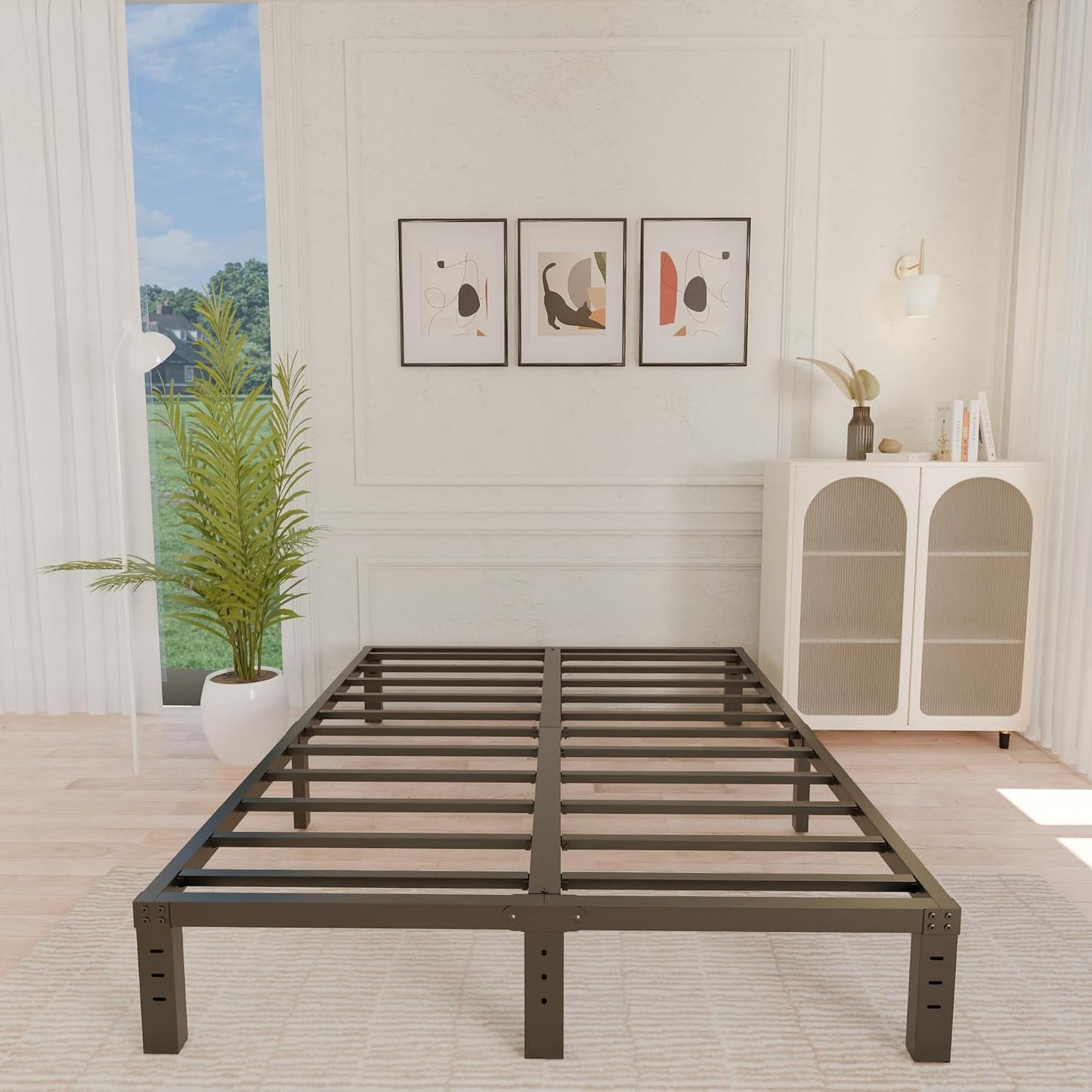 Heavy Duty King Metal Bed Frame