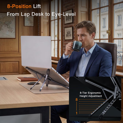4-in-1 Foldable Aluminum Device Stand – MagSafe Compatible