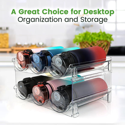 Stackable Water Bottle Organizer (2-Pack)