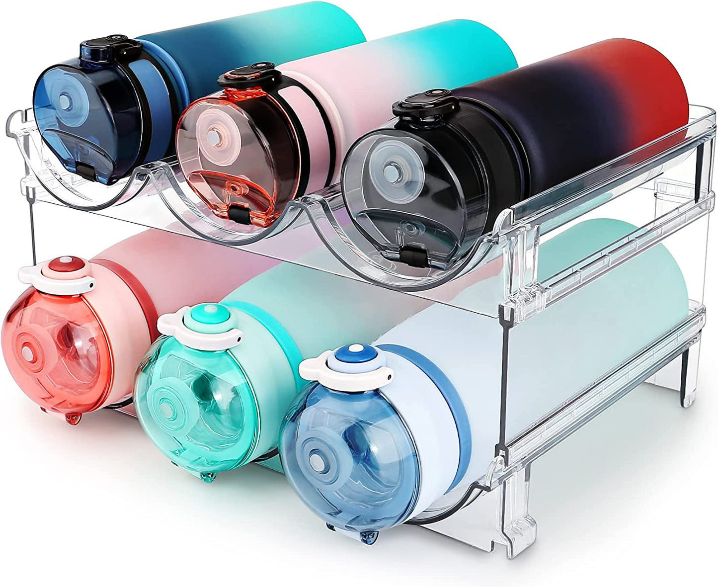 Stackable Water Bottle Organizer (2-Pack)