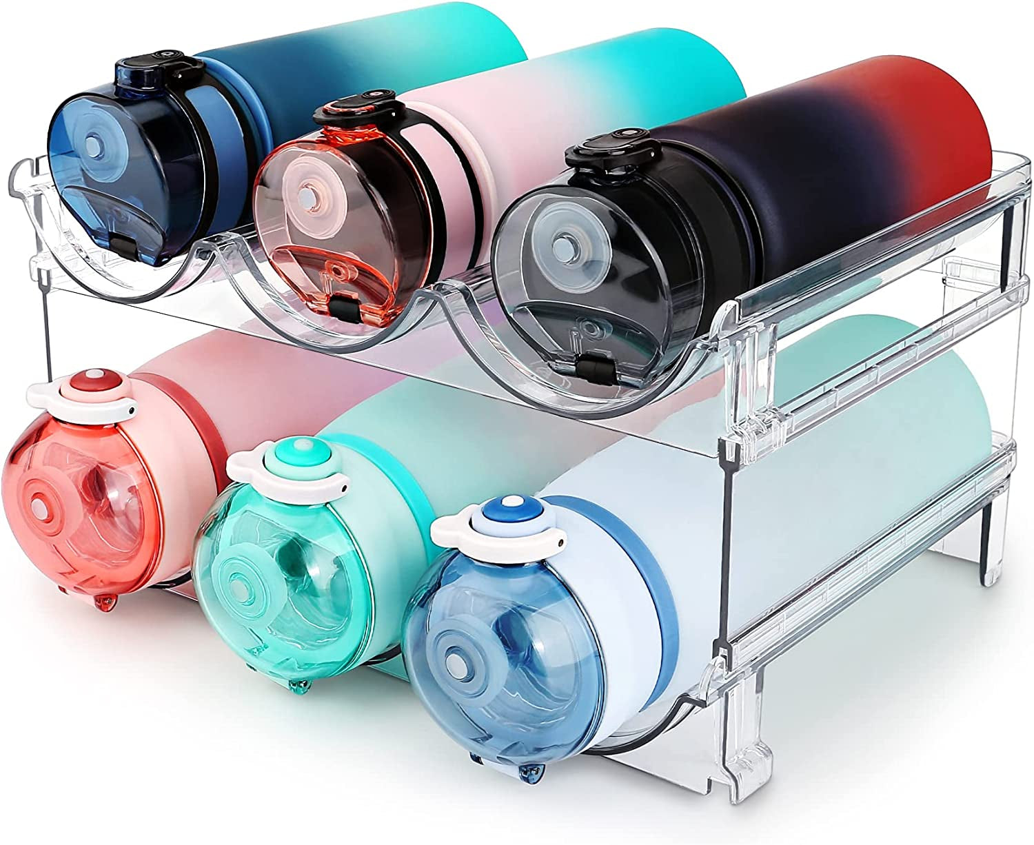 Stackable Water Bottle Organizer (2-Pack)