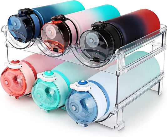 Stackable Water Bottle Organizer (2-Pack)