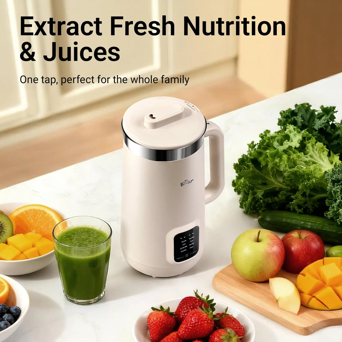 Bear 8-in-1 Nut Milk Maker – 40oz Self-Cleaning