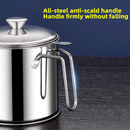 Stainless Steel Oil Strainer & Grease Container