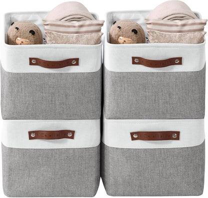 Large Fabric Storage Bins (Set of 4)
