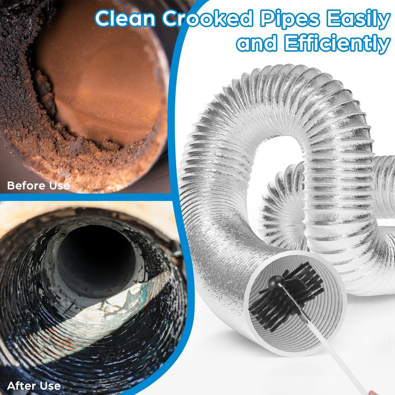 20-Foot Dryer Vent & Air Duct Cleaning Kit