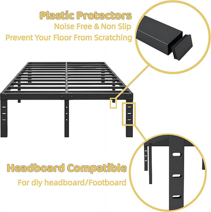 Heavy Duty King Metal Bed Frame