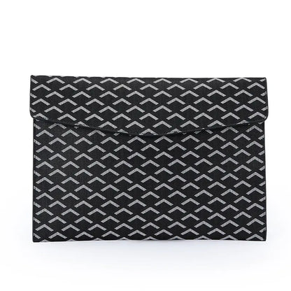 A4 PU Leather Padfolio & Laptop Organizer – Black