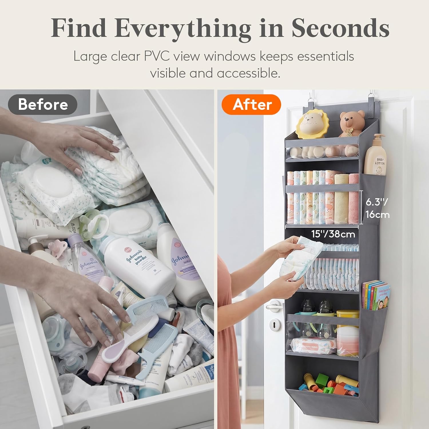 5 Tier Over-the-Door Storage Organizer