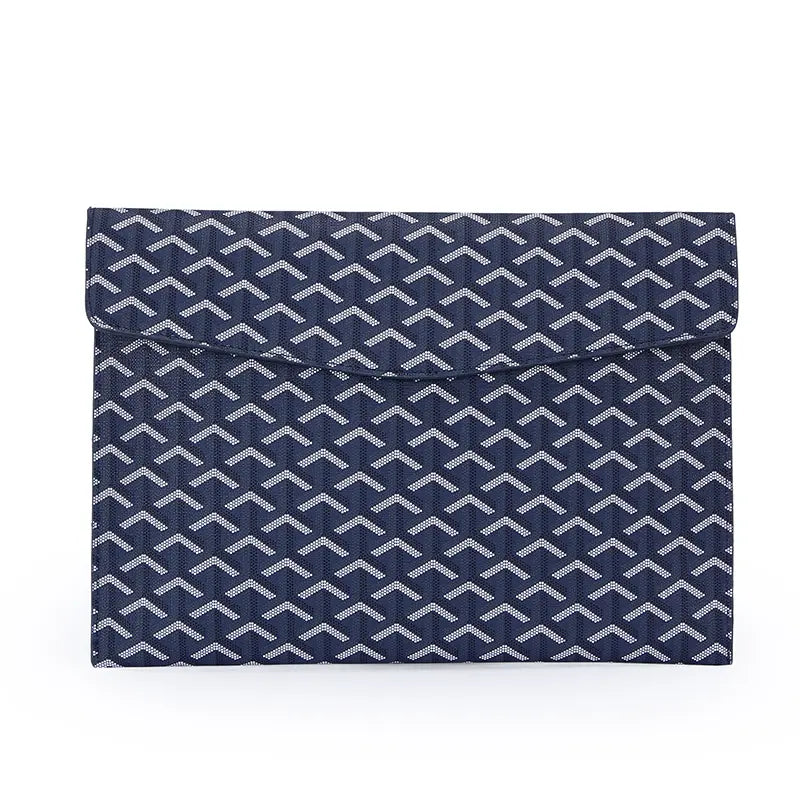 A4 PU Leather Padfolio & Laptop Organizer – Black
