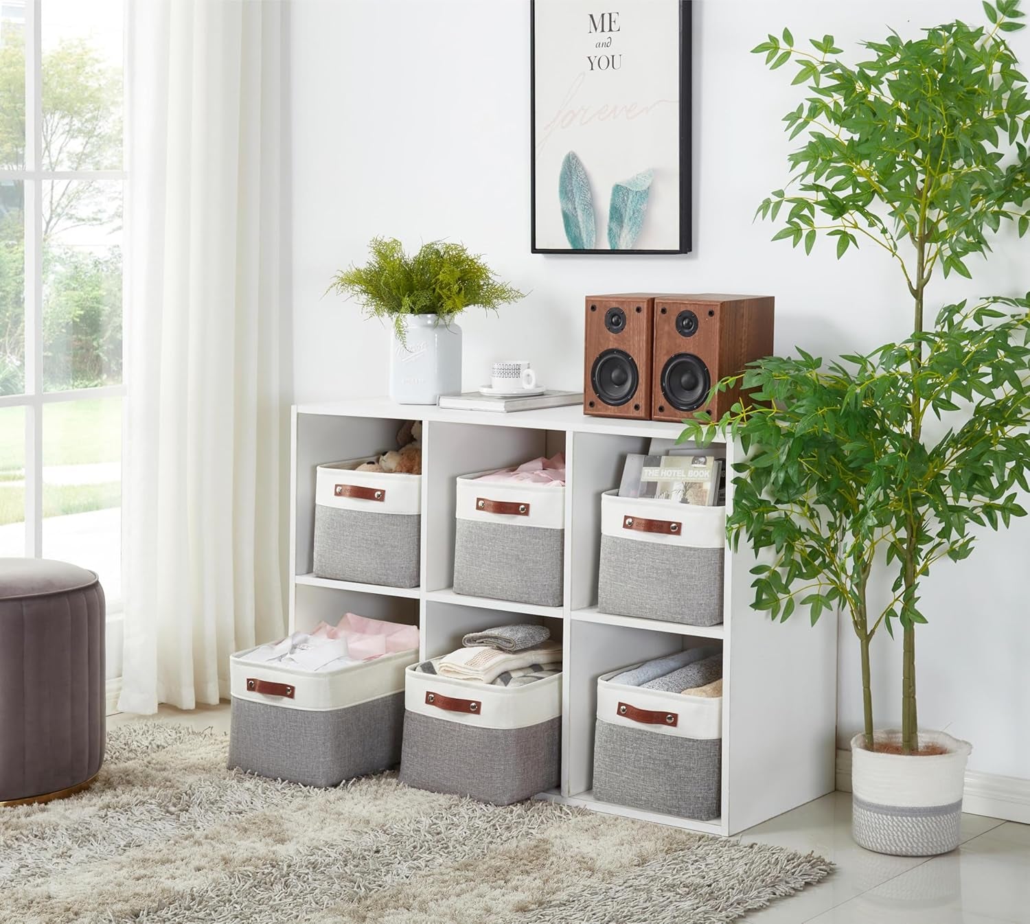 Large Fabric Storage Bins (Set of 4)