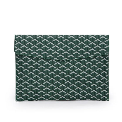 A4 PU Leather Padfolio & Laptop Organizer – Black