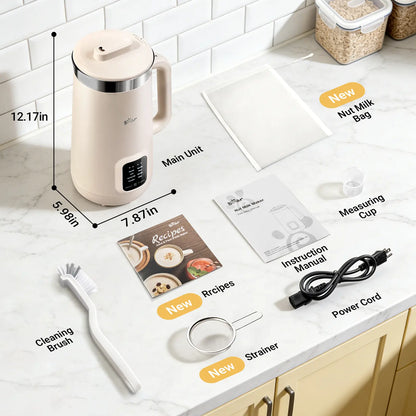 Bear 8-in-1 Nut Milk Maker – 40oz Self-Cleaning