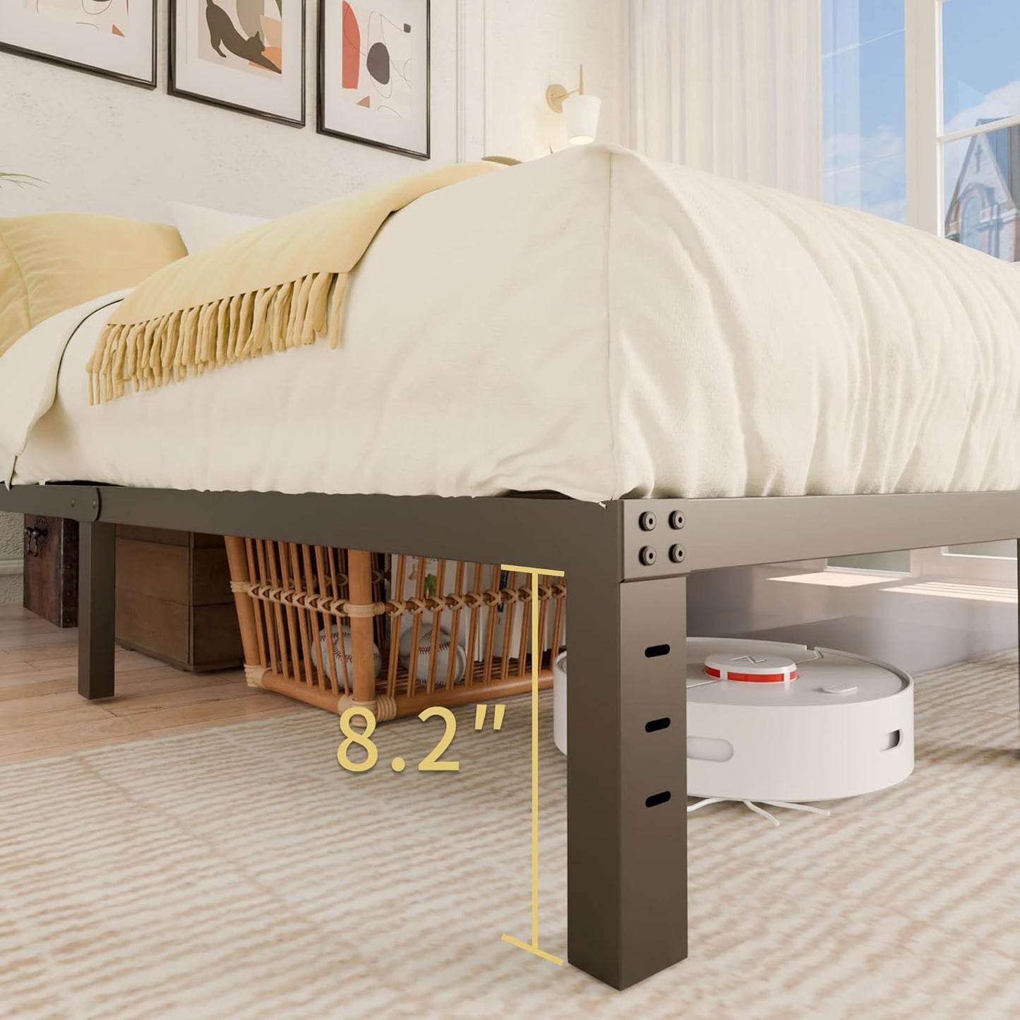 Heavy Duty King Metal Bed Frame