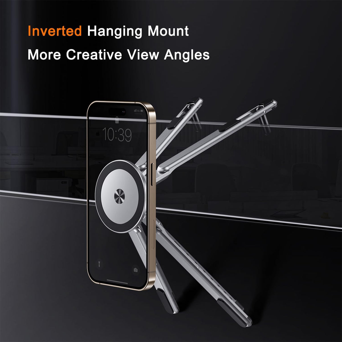 4-in-1 Foldable Aluminum Device Stand – MagSafe Compatible