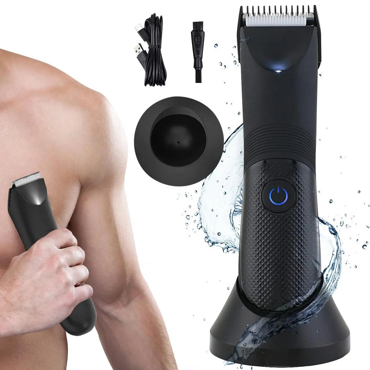 Waterproof Cordless Body Trimmer for Men