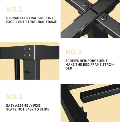 Heavy Duty King Metal Bed Frame