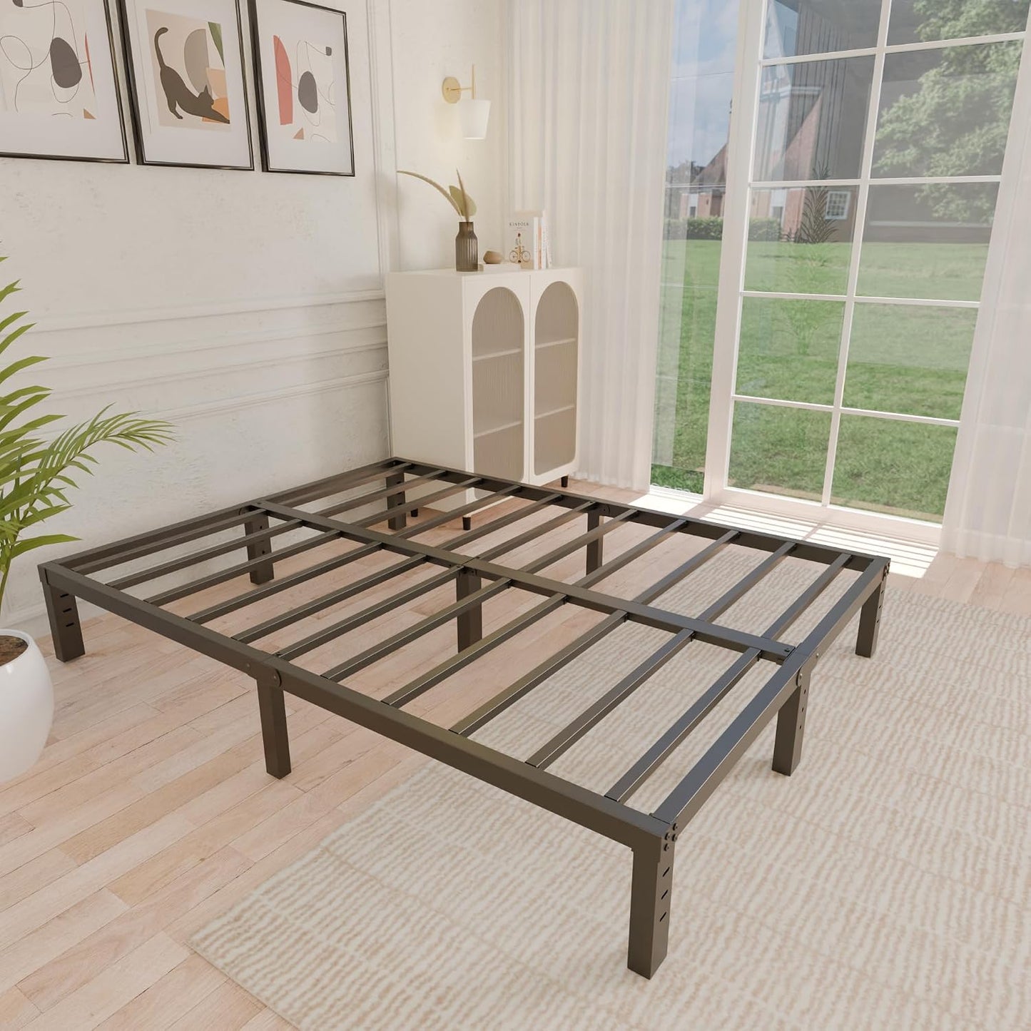 Heavy Duty King Metal Bed Frame