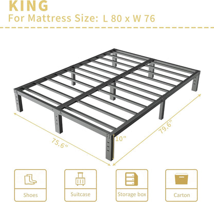 Heavy Duty King Metal Bed Frame