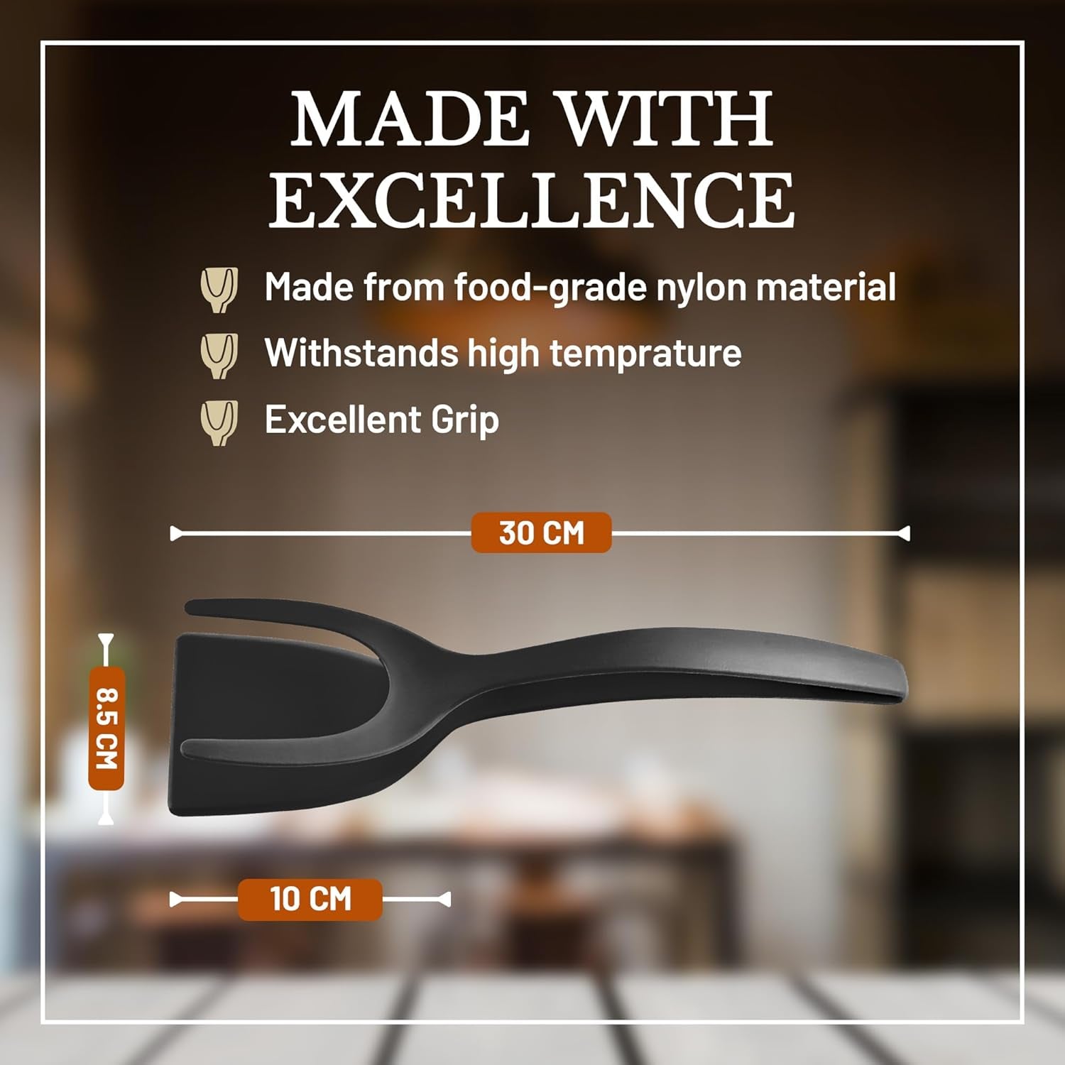 2-in-1 FlipGrip Spatula Tongs