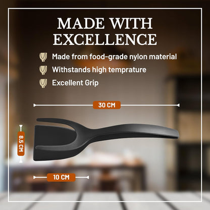 2-in-1 FlipGrip Spatula Tongs